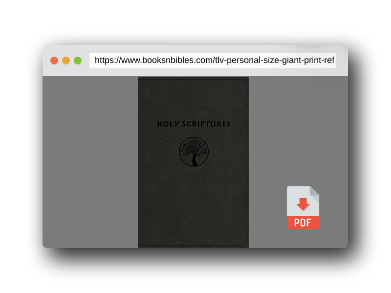 PDF Preview of the book TLV Personal Size Giant Print Reference, Holy Scriptures, Black LeatherTouch