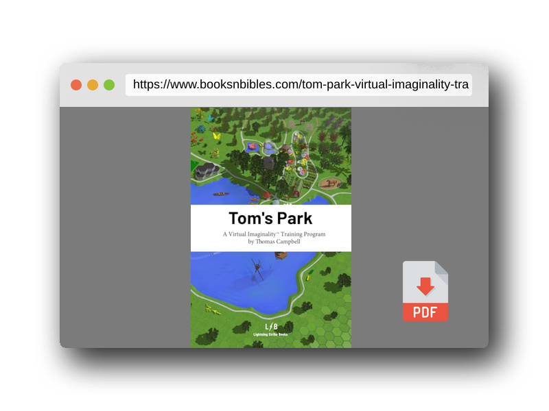 PDF Preview of the book Tom's Park: A Virtual Imaginality™ Training Program