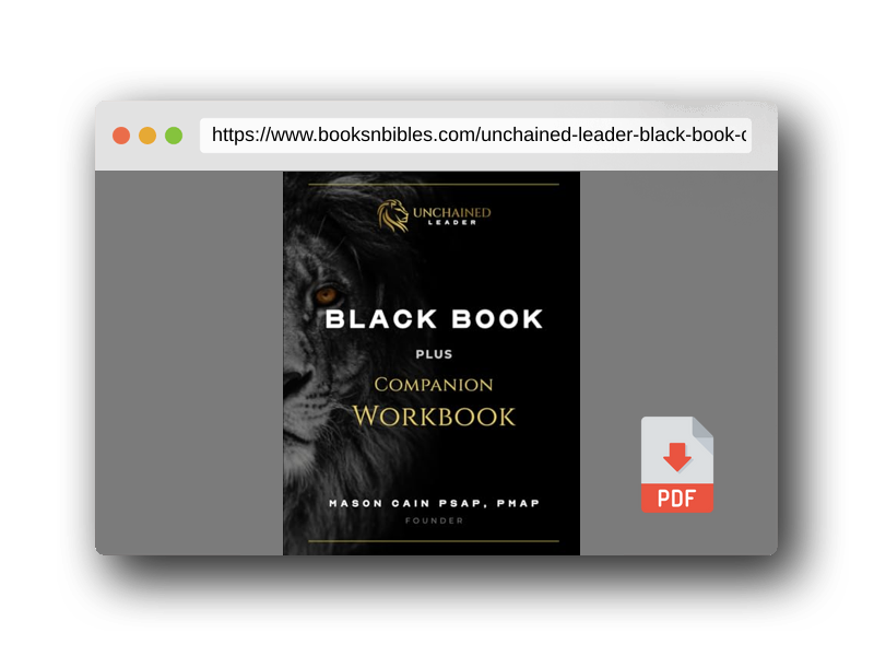 PDF Preview of the book Unchained Leader Black Book + Companion Workbook: Blackout Edition