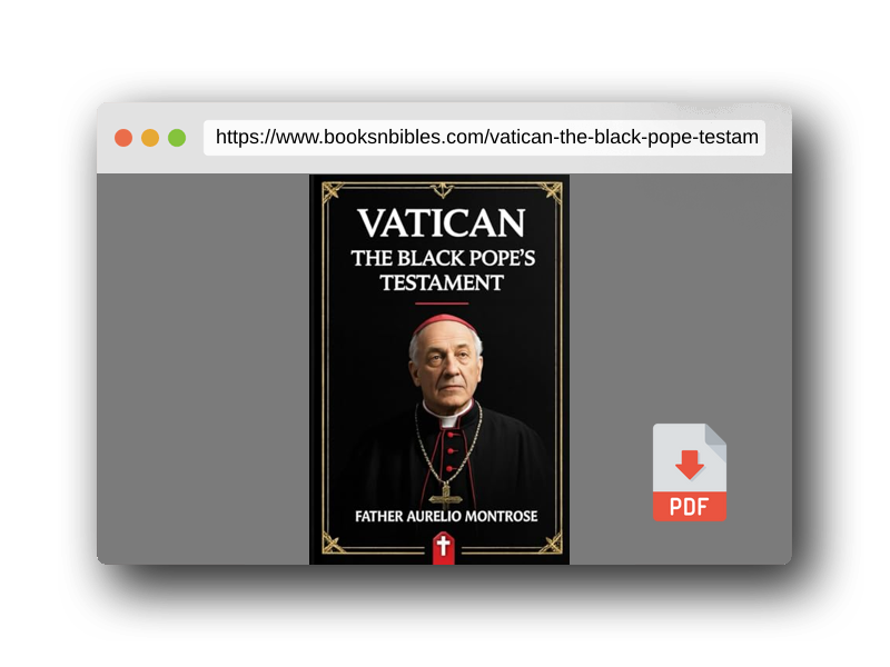 PDF Preview of the book VATICAN: The Black Pope’s Testament