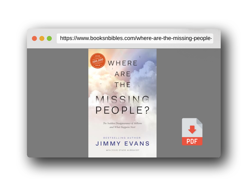 PDF Preview of the book Where Are the Missing People?: The Sudden Disappearance of Millions and What Happens Next