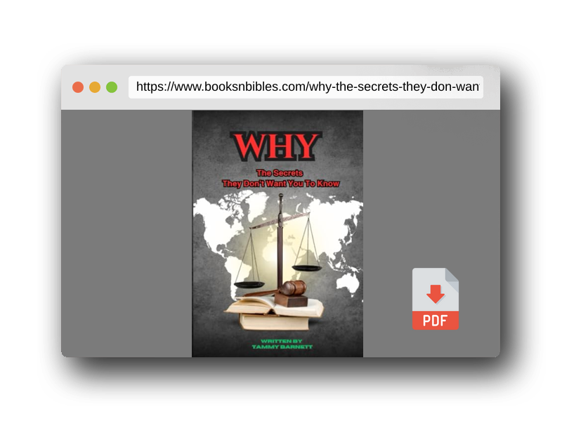 PDF Preview of the book Why: The secrets they don't want you to know