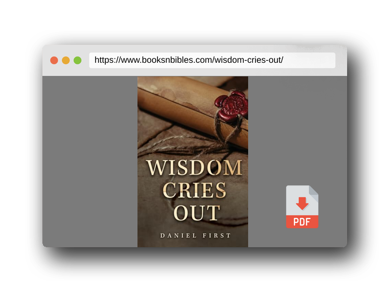 PDF Preview of the book Wisdom Cries Out
