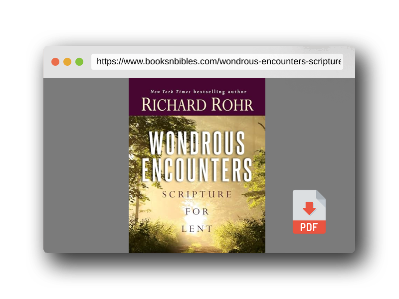 PDF Preview of the book Wondrous Encounters: Scripture for Lent