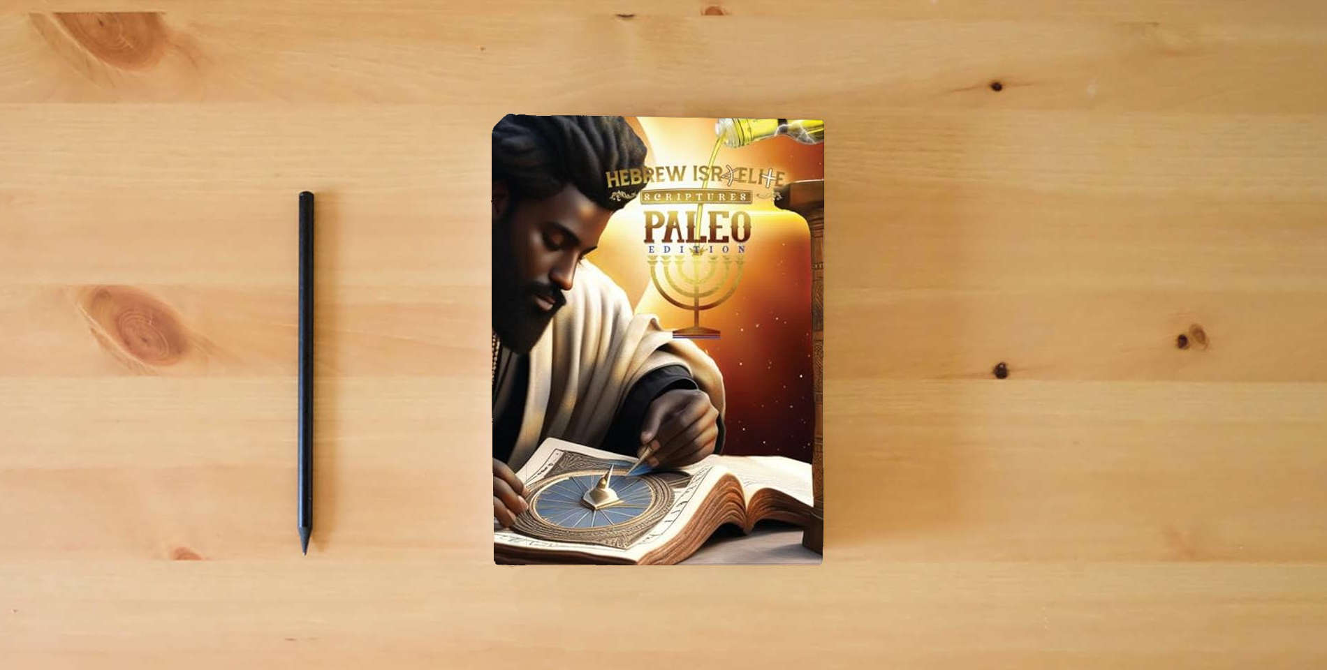 The book H.I.S. Word Paleo Edition Scriptures: : Collectors Edition is on the table