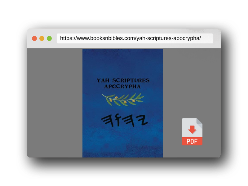 PDF Preview of the book Yah Scriptures Apocrypha