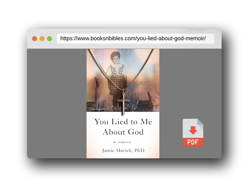 PDF Preview of the book You Lied to Me About God: A Memoir