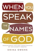 Book Cover: When You Speak the Names of God: Encountering Limitless Characteristics of the Almighty Creator