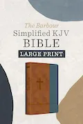 Book Cover: The Barbour Simplified Kjv--Large Print [Rust & Stone Cross]