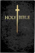 Book Cover: KJV Sword Bible, Large Print, Black Genuine Leather, Thumb Index: (Red Letter, Premium Cowhide, 1611 Version) (King James Version Sword Bible)
