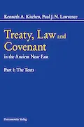 Book Cover: Treaty, Law and Covenant in the Ancient Near East, Part 1-3