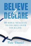Book Cover: Believe & Declare: 40 Bible Nuggets to Decree Over Your Life