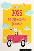 Book Cover: Peanuts: 2025 Inspirational Wall Calendar