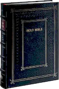 Book Cover: Cambridge KJV Family Chronicle Bible, Black Calfskin Leather over Boards, with illustrations by Gustave Doré