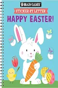 Book Cover: Brain Games - Sticker by Letter: Happy Easter!