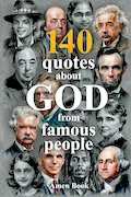 Book Cover: 140 God Quotes from Einstein, Lincoln, Twain & Famous People – Bible Verses & Wisdom: Deluxe Gift Edition: Inspirational Quotes & Color Portraits – ... for Faith & Christian Gift of Wisdom