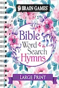 Book Cover: Brain Games - Bible Word Search: Hymns - Large Print