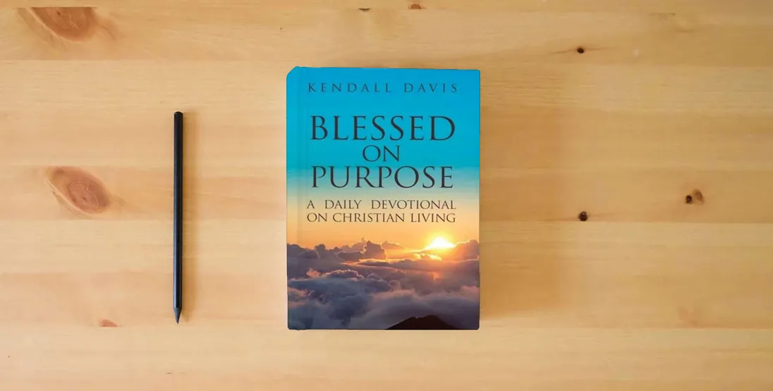 The book Blessed On Purpose} is on the table