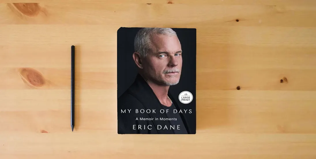 The book My Book of Days: A Memoir in Moments} is on the table