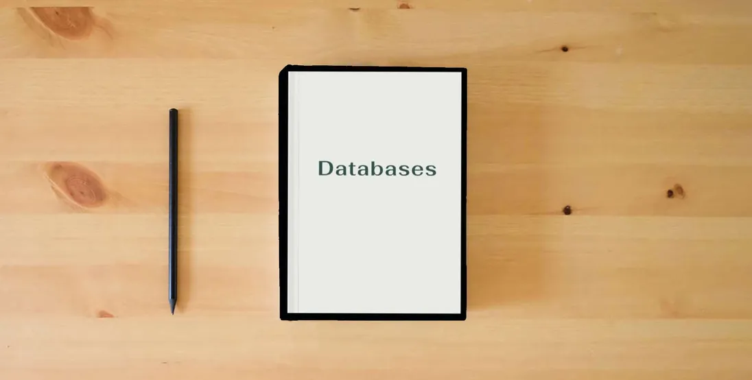 The book Databases by Chris E Harej} is on the table