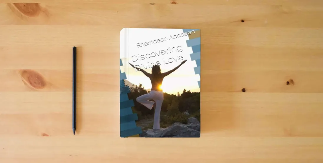 The book Discovering Divine Love} is on the table