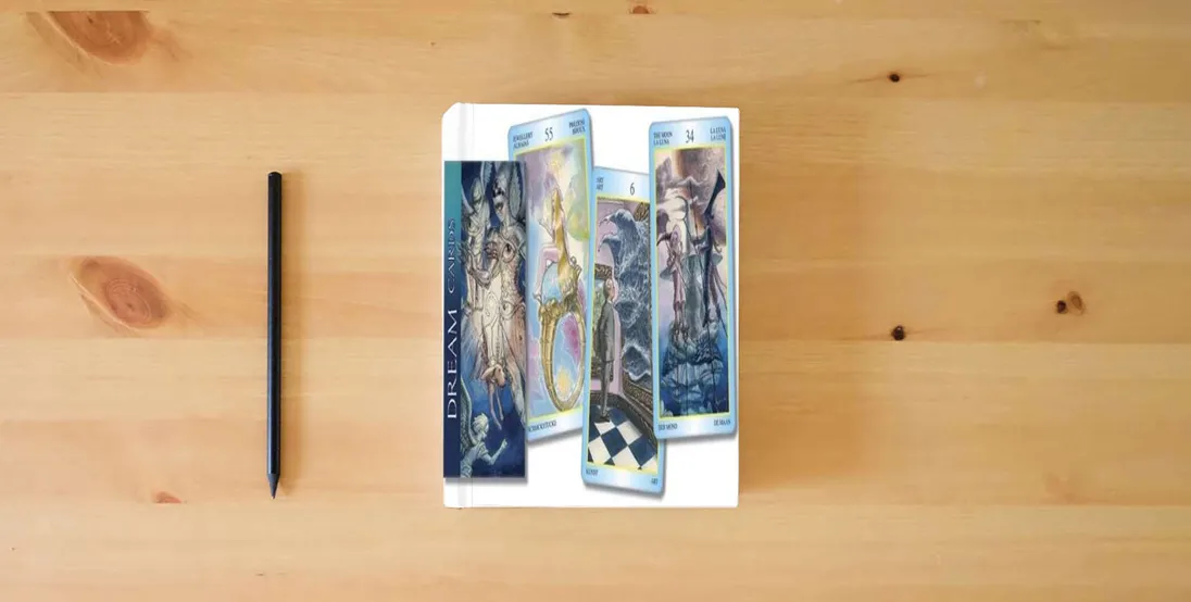 The book Dream Inspirational Cards (Lo Scarabeo Decks) (English and Spanish Edition)} is on the table