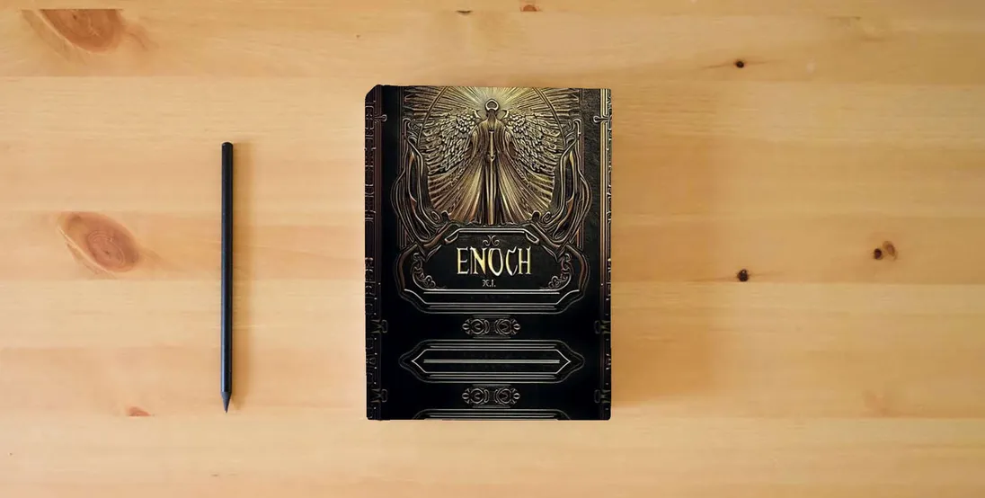 The book Enoch A.I.: The books of Enoch in A.I. Large 550 Pages, Over 350 Brilliant Color Illustrations, beautiful impressive book fit for a Giant, the story ... intelligence for the first time in history)} is on the table