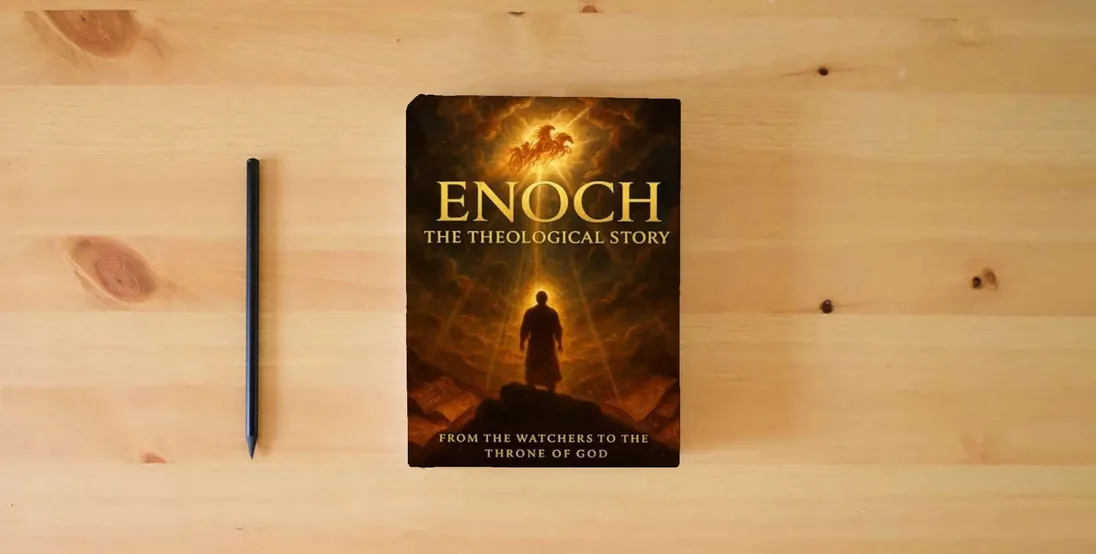 The book Enoch The Theological Story: From the Garden to Tartarus: Enoch's Journey Through Myth and Scripture} is on the table