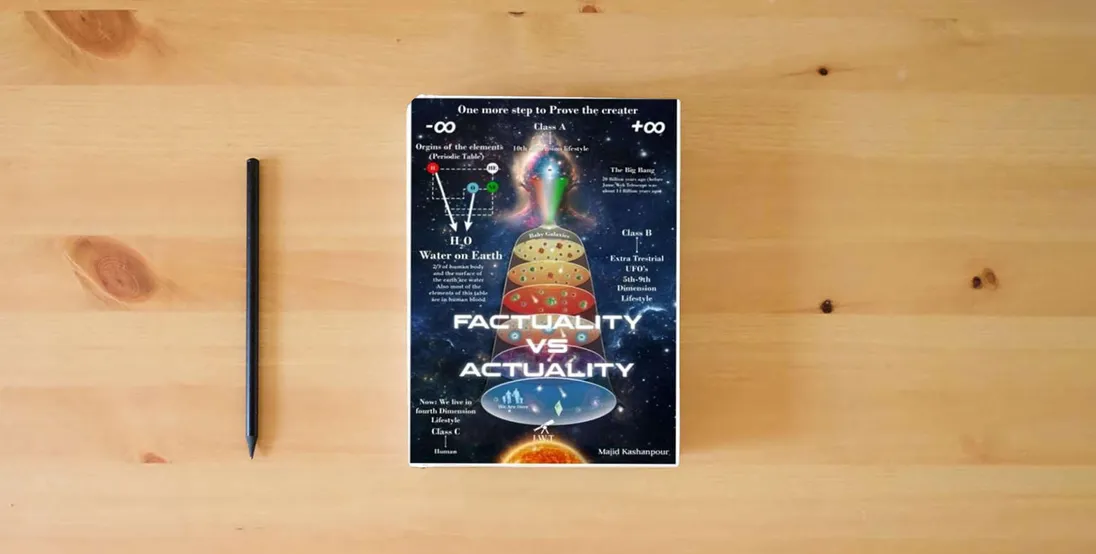 The book Factuality vs. Actuality: One More Step to Proving the Creator} is on the table