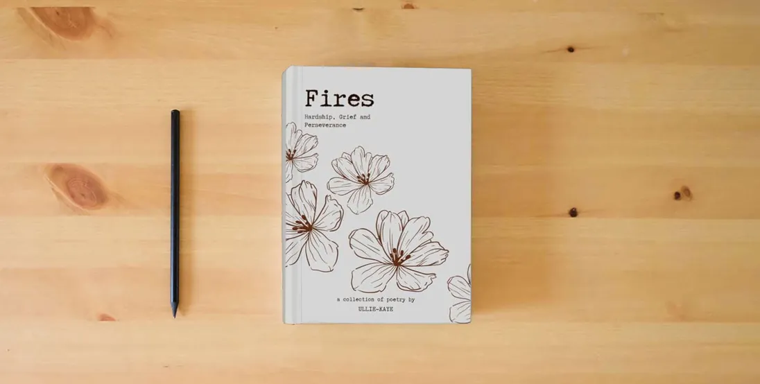 The book Fires} is on the table