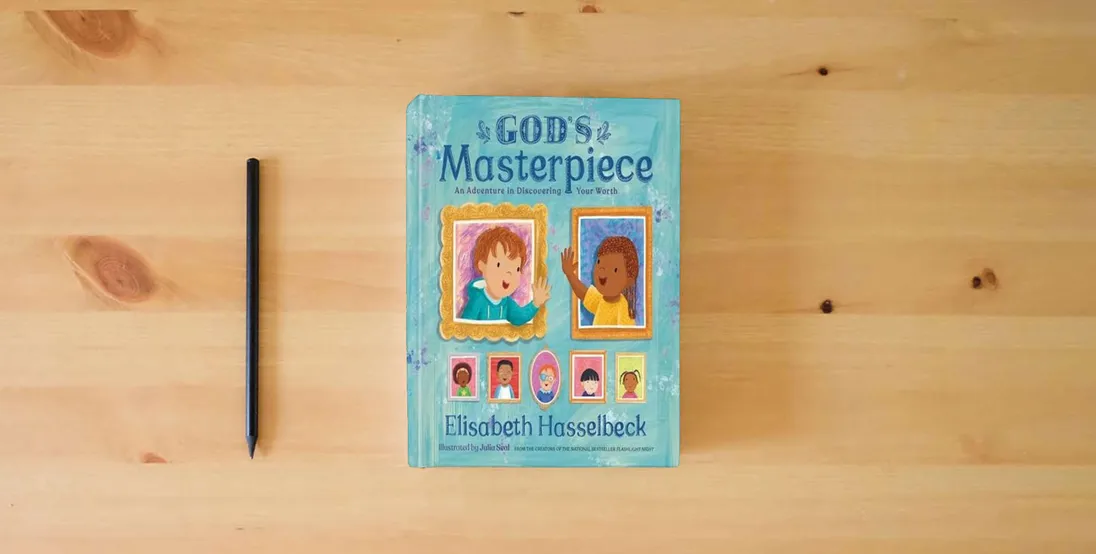 The book God's Masterpiece: An Adventure in Discovering Your Worth} is on the table