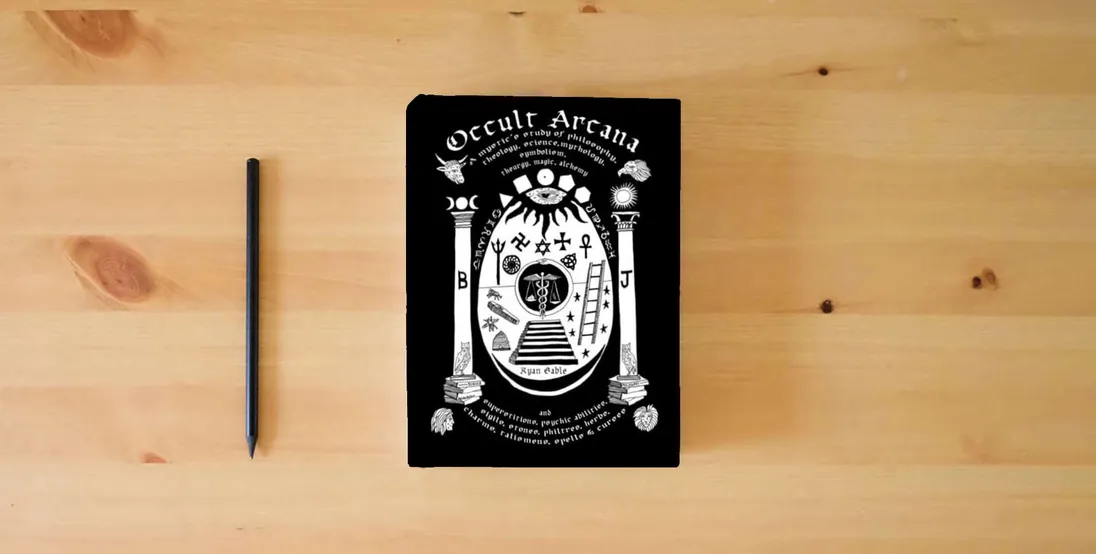 The book Occult Arcana} is on the table