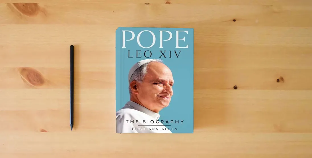 The book Pope Leo XIV: The Biography} is on the table