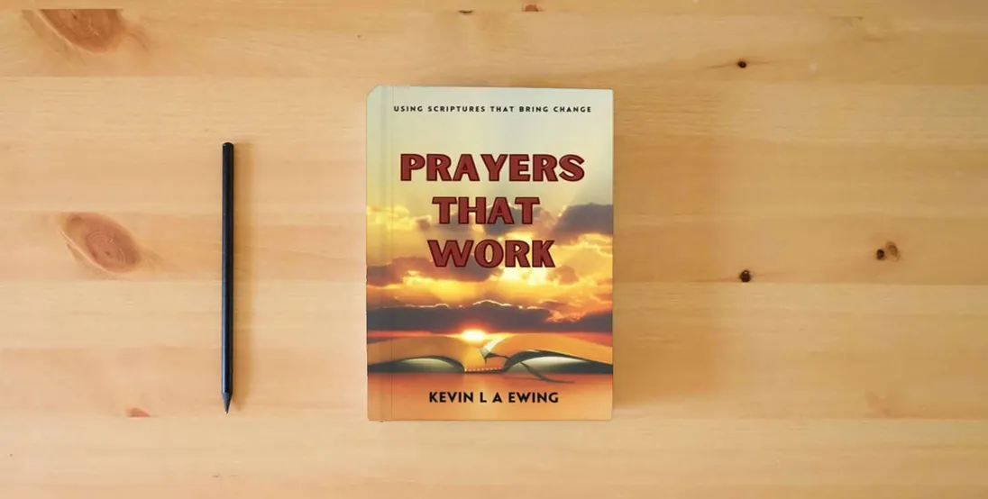 The book Prayers That Work} is on the table