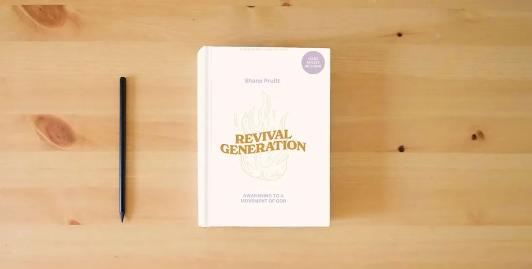 The book Revival Generation - Student Bible Study Leader Kit} is on the table
