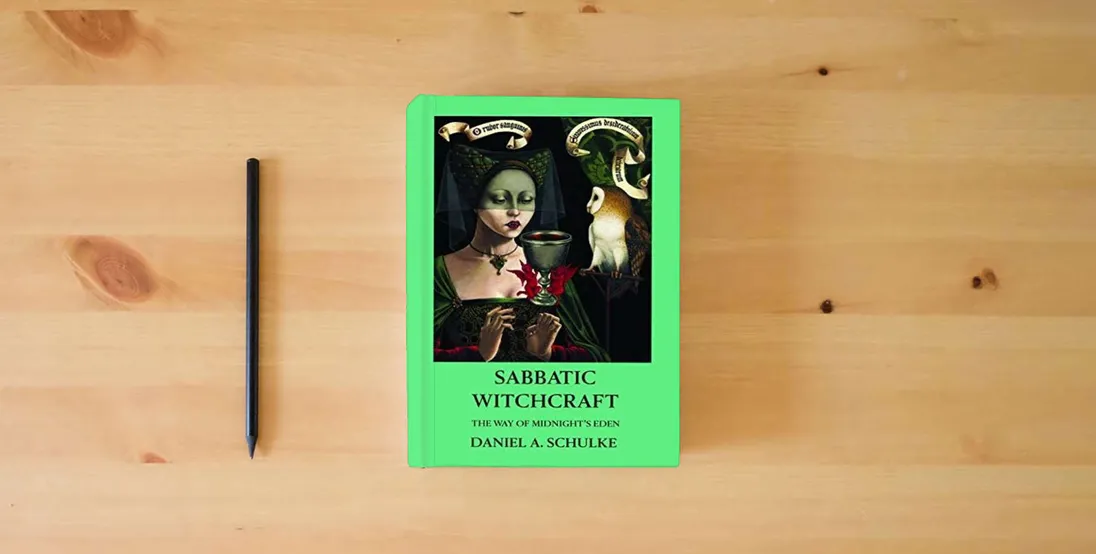 The book Sabbatic Witchcraft: The Way of Midnight's Eden} is on the table