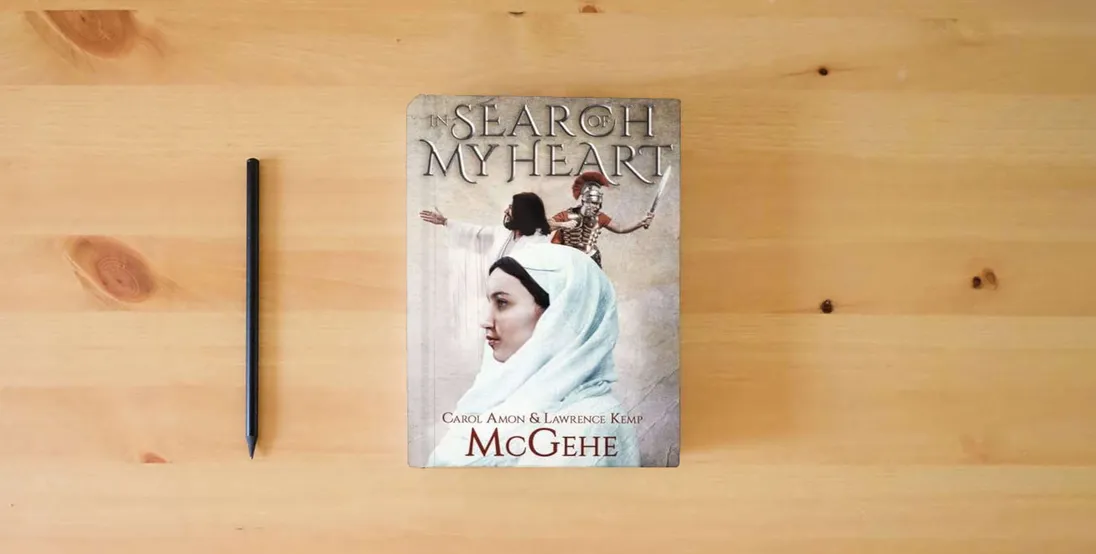 The book In Search of My Heart: Book 1 (1) (In Search Series)} is on the table