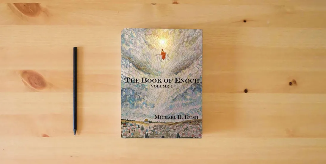 The book The Book of Enoch} is on the table