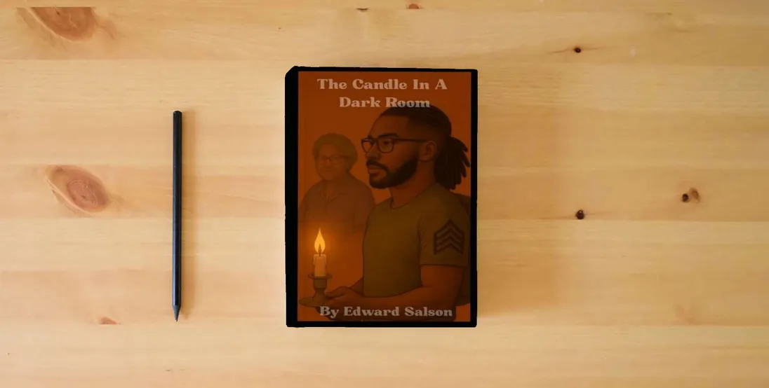 The book The Candle in a Dark Room: A Memoir of Faith, Fire, and Becoming} is on the table