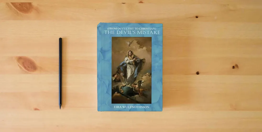 The book The Devil's Mistake} is on the table
