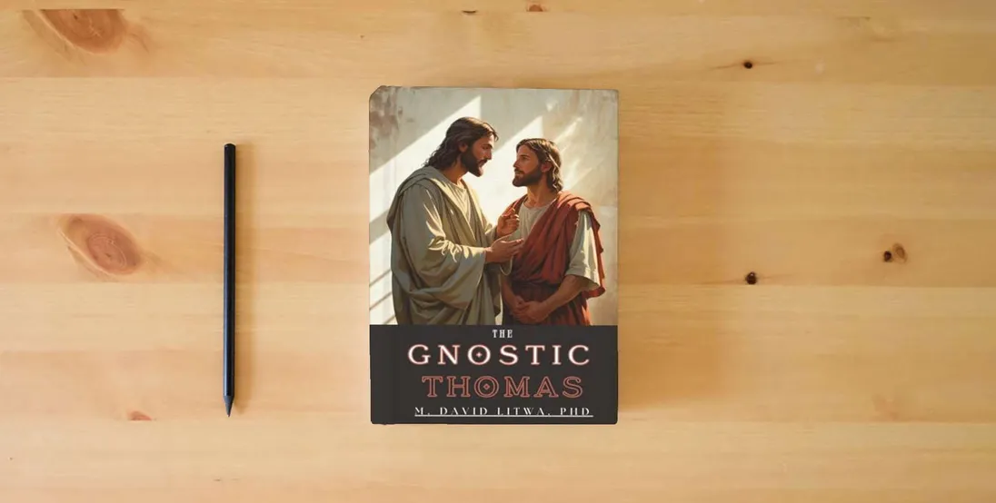 The book The Gnostic Thomas: An Introduction to the Gospel of Thomas} is on the table