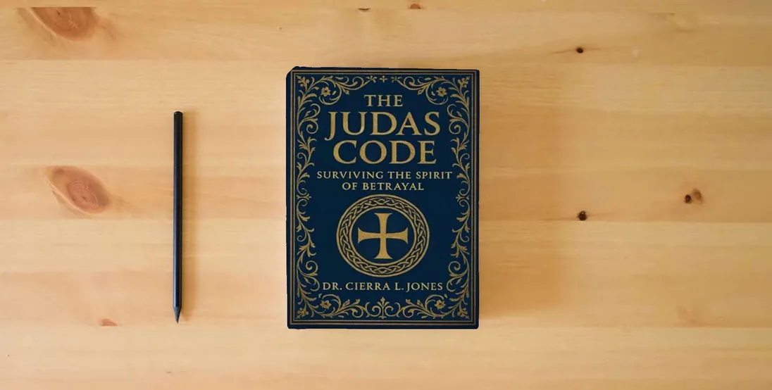The book THE JUDAS CODE: SURVIVING THE SPIRIT OF BETRAYAL} is on the table