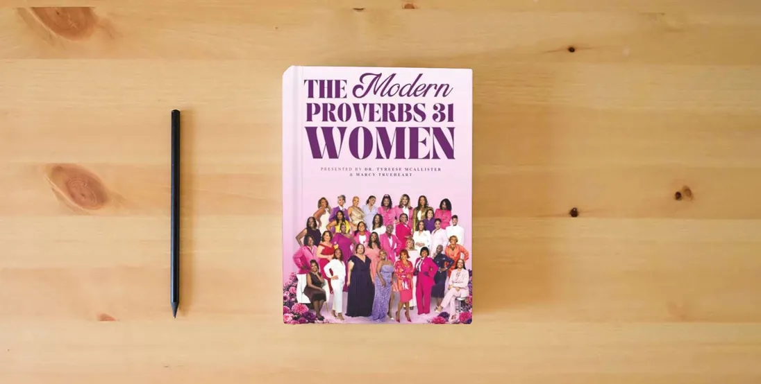 The book The Modern Proverbs 31 Women} is on the table