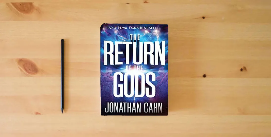 The book The Return of the Gods} is on the table