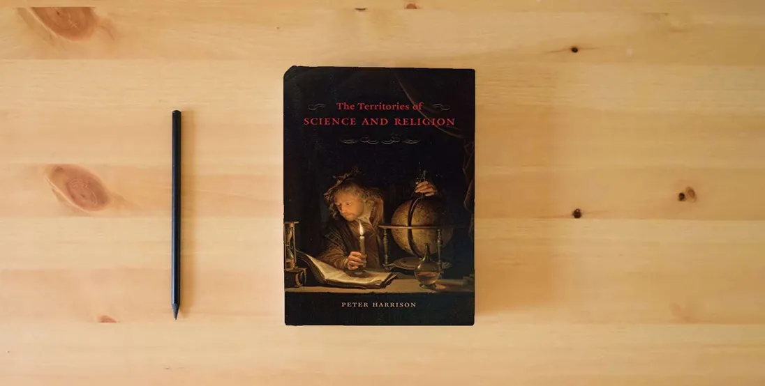 The book The Territories of Science and Religion} is on the table