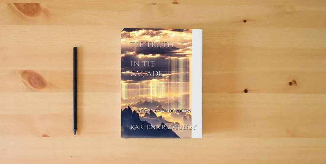 The book The Truth in the Façade: A Collection of Poetry} is on the table