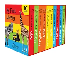 My First Library : Boxset of 10 Board Books for Kids Book Cover: My First Library : Boxset of 10 Board Books for Kids
