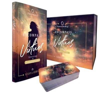 Book Cover: ThetaHealing Virtues Cards with Gold Paper Back Book