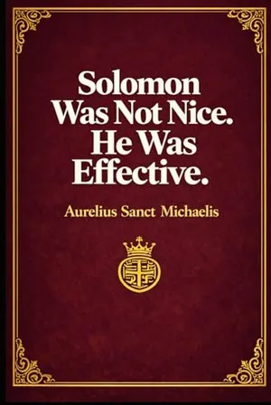 Solomon Was Not Nice. He Was Effective Book Cover: Solomon Was Not Nice. He Was Effective