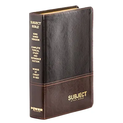 Book Cover: The Famous Subject Bible: Complete Topical Study Bible & Reference Edition (Holy Bible, King James Version KJV, Large Print, Words of Christ in Red, Inline Definitions)